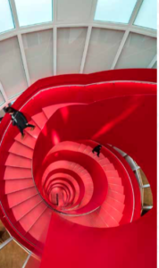 yanmar headquarters, biophilic design, spiral stairs